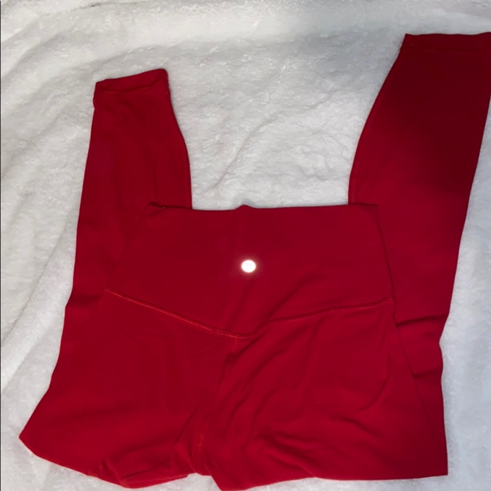 Lululemon Red Align Leggings